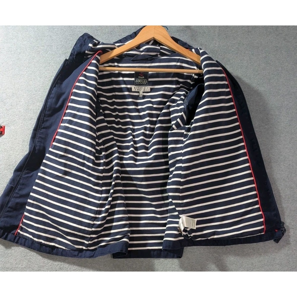 Joules Womens US 12 XL Navy Blue Mariner Waterproof Breathable Spring Jacket - Picture 3 of 14